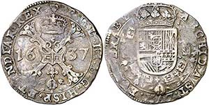 1637. Felipe IV. Bruselas. 1 patagón. (Vti. ... 