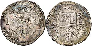 1642. Felipe IV. Bruselas. 1 patagón. (Vti. ... 