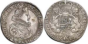 1632. Felipe IV. Bruselas. Doble ducatón. ... 