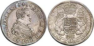 1644. Felipe IV. Bruselas. Doble ducatón. ... 