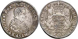 1648. Felipe IV. Bruselas. Triple ducatón. ... 