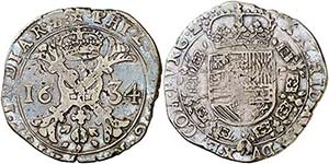 1634. Felipe IV. Dôle. 1 patagón. (Vti. ... 