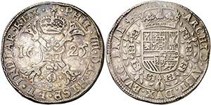 1625. Felipe IV. Maestricht. Doble patagón. ... 