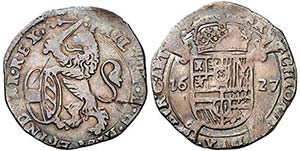 1627. Felipe IV. Arras. 1 escalín. (Vti. ... 