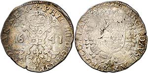 1641. Felipe IV. Brujas. 1 patagón. (Vti. ... 