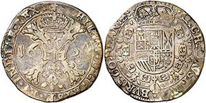 1654. Felipe IV. Brujas. 1 patagón. (Vti. ... 