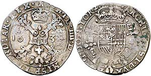 1635. Felipe IV. Tournai. 1/2 patagón. ... 