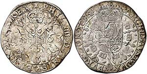 1663. Felipe IV. Tournai. 1/2 de patagón. ... 