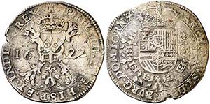 1622. Felipe IV. Tournai. 1 patagón. (Vti. ... 