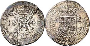 1648. Felipe IV. Tournai. 1 patagón. (Vti. ... 