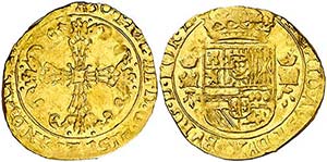 (16)30. Felipe IV. Tournai. 1 corona de oro. ... 
