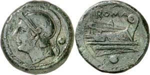 (217-215 a.C.). Anónima. Uncia. (Spink 615) ... 