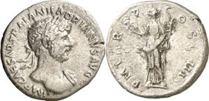(119-120 d.C.). Adriano. Denario. (Spink ... 