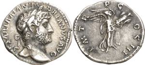 (120-121 d.C.). Adriano. Denario. (Spink ... 