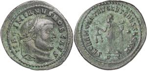 (304-305 d.C.). Galerio Maximiano. Ticinum. ... 