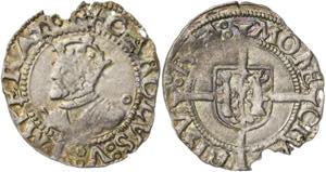 1544. Carlos I. Besançon. 1/2 carlos. (Vti. ... 