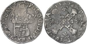1578. Felipe II. Brujas. 1/2 escudo de los ... 