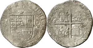 s/d. Felipe II. Sevilla. . 8 reales. (AC. ... 