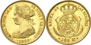 1860. Isabel II. Madrid. 100 reales. (AC. ... 