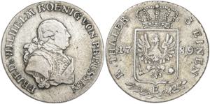 Alemania. Prusia. 1789. Federico Guillermo ... 