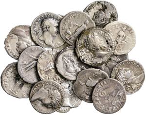 Lote de 19 denarios (Vespasiano a Alejandro ... 