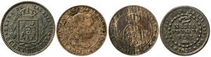 Isabel II. Lote de 4 monedas distintas en ... 