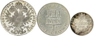 Lote formado por: 2 liras Vaticano 1867, 1 ... 