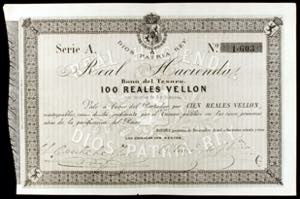 1873. Bayona. Real Hacienda. Bono del ... 
