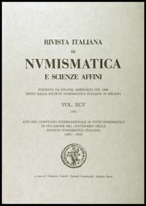 Rivista Italiana di Numismatica. 3 ... 