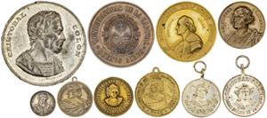 1892. Alfonso XIII. Conjunto de 10 medallas ... 