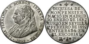 1897. Alfonso XIII. Muerte de la Infanta ... 