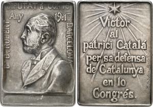 1901. Alfonso XIII. Barcelona. Homenaje al ... 