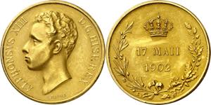 1902. Alfonso XIII. Medalla de ... 