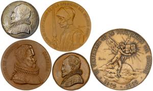 1905. Alfonso XIII. Conjunto de 5 medallas ... 