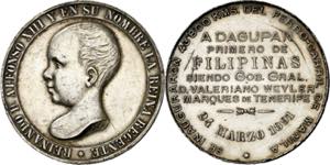 Filipinas. 1891. Alfonso XIII. Manila. ... 