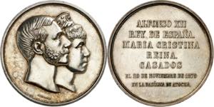 1879. Alfonso XII. Matrimonio del rey con ... 
