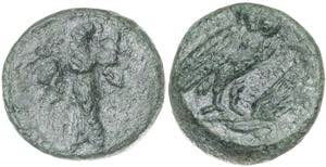 (250-207 a.C.). Italia. Metaponto. AE 15. ... 