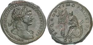 (105 d.C.). Trajano. Sestercio. (Spink 3196) ... 