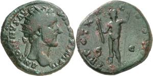 (156-157 d.C.). Antonino pío. Dupondio. ... 