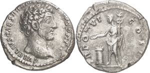 (151-152 d.C.). Marco Aurelio. Denario. ... 