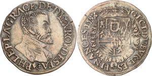1593. Felipe II. Amberes. Jetón. (D. 3330 ... 