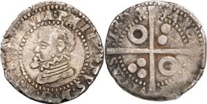 1596. Felipe II. Barcelona. 1/2 croat. (AC. ... 