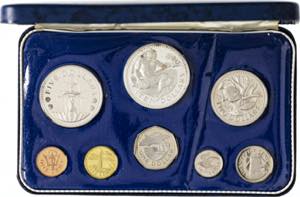 Barbados. 1973. Franklin Mint. 1,5, 10, 25 ... 