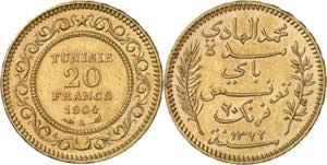 Túnez. AH 1322/1904. Muhammad al-Hadi Bey. ... 