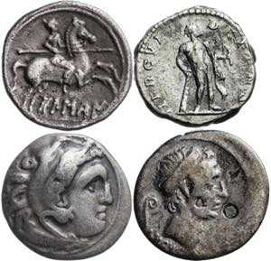 Lote de 3 denarios (uno ibérico y dos ... 