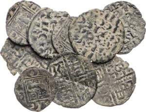 Alfonso X (1252-1284). Lote de 6 dineros de ... 