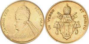 Vaticano. Juan XXIII (1958-1963). Oro. 5,69 ... 