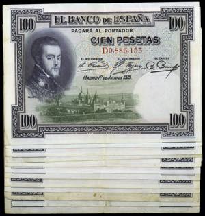 1925. 100 pesetas. (Ed. B107a y CI)  (Ed. ... 