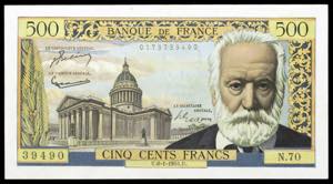 Francia. 1955. Banco de Francia. 500 ... 