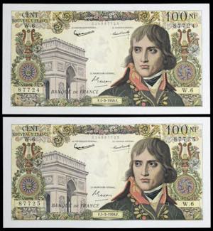 Francia. 1959. Banco de Francia. 100 francos ... 